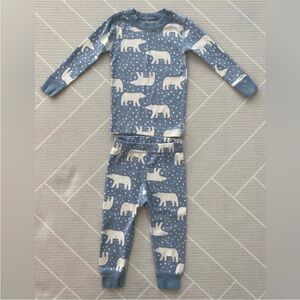 Hanna Andersson Organic Polar Bear Pajama Set (US 2T) *See Matching Women’s Lg*